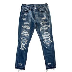 American Eagle Tomgirl, Jeans, size 2 Mid Rise, Women demin